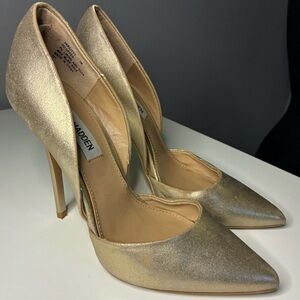 Steve Madden Varcityy D'Orsay Pumps - Gold Wash - Size 7.5 Like New